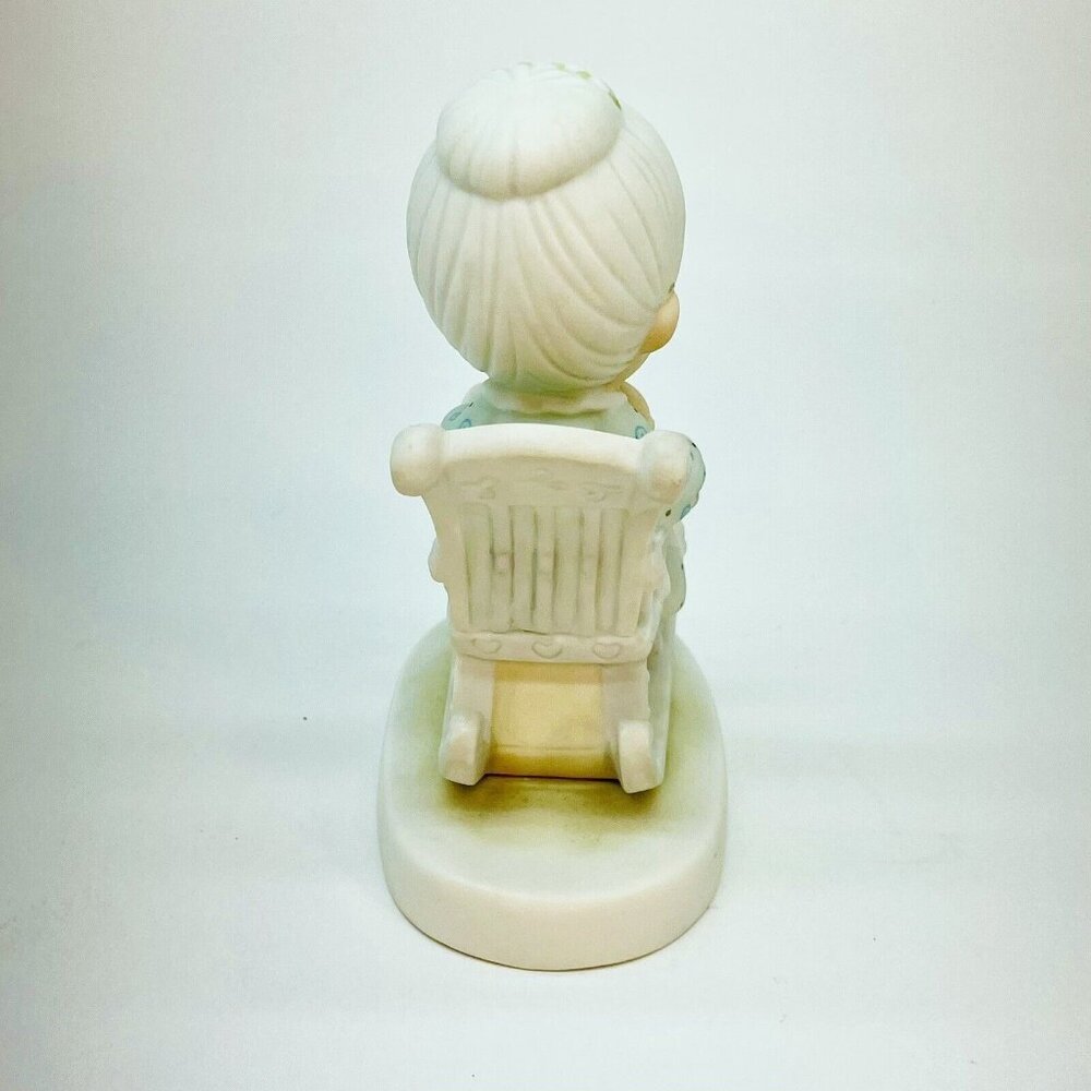 VTG Precious Moments Figurine Enesco Purr-fect Grandma With Cat 5”T 1979 Japan - Picture 6 of 12